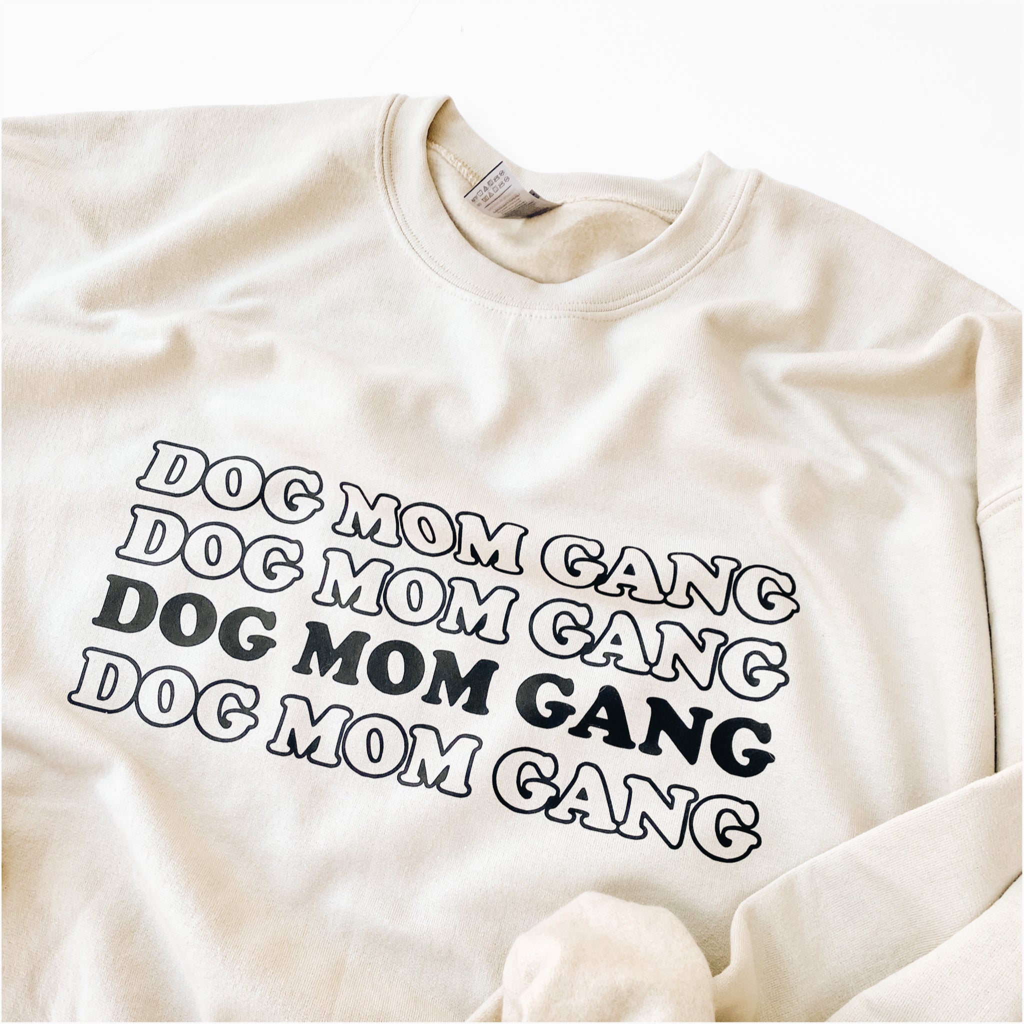"dog mom gang" crewneck