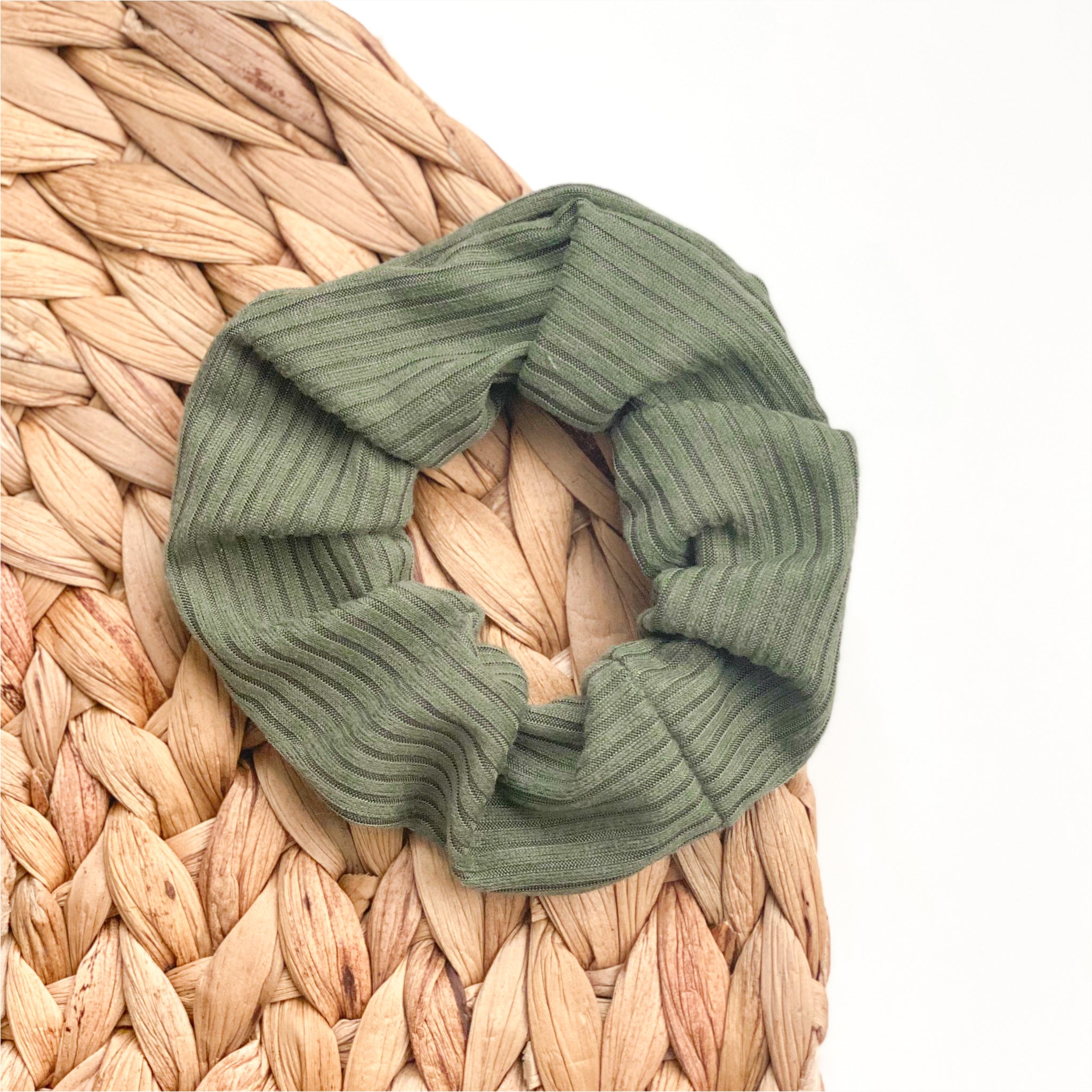 cozy + comfy scrunchie (army green)